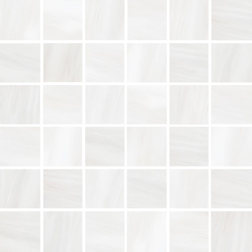 Happy Floors 12" x 12" Dolomite Natural Porcelain 2" Mosaic