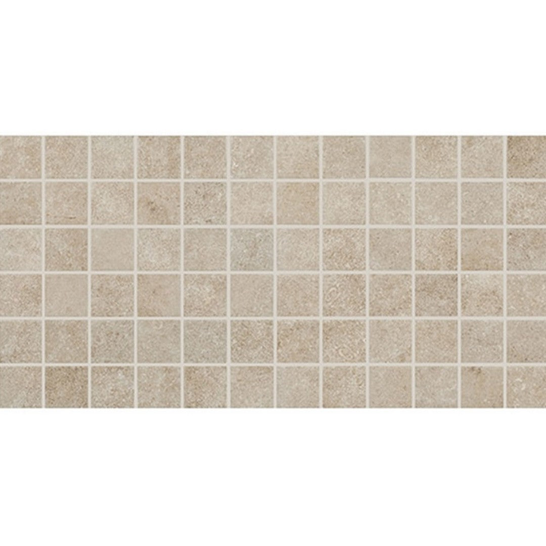 American Olean 12" x 24" Historic Limestone Matte Ceramic Mosaic