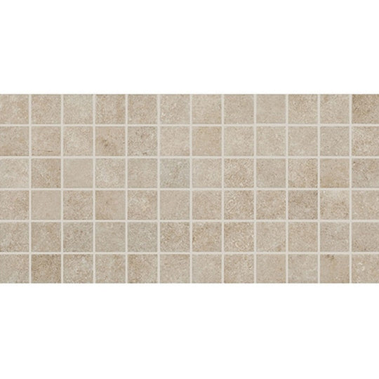 American Olean 12" x 24" Historic Limestone Matte Ceramic Mosaic