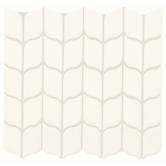 Crossville 12" x 12" Handwritten Gloss Ceramic Leaf Mosaic