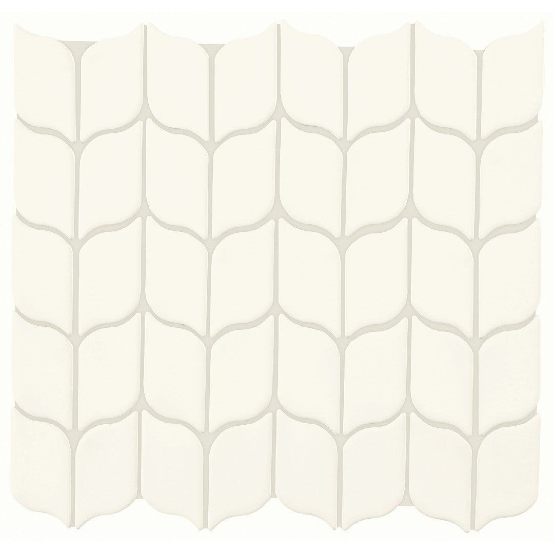 Crossville 12" x 12" Handwritten Gloss Ceramic Leaf Mosaic