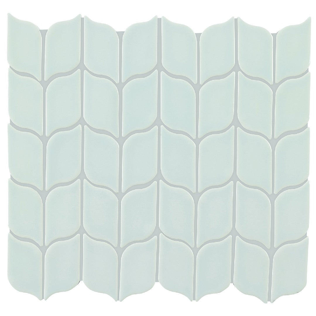 Crossville 12" x 12" Handwritten Gloss Ceramic Leaf Mosaic