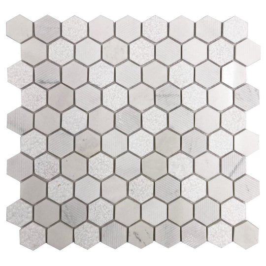 Ottimo Stone Hex 12" x 12" Glossy Stone Mosaic