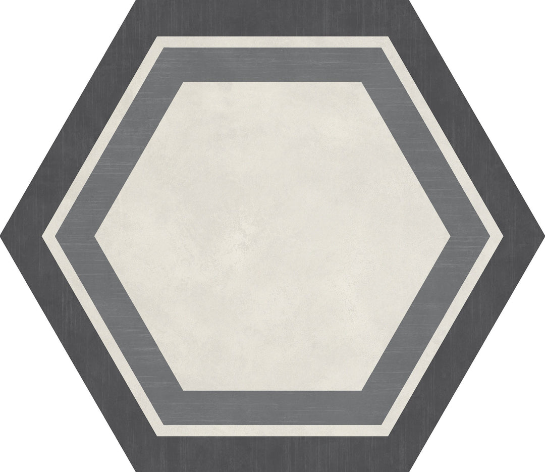 Daltile-Bee-Hive-20-x-24-Matte-Porcelain-Hexagon-Deco-Floor-Tile-Plot-Warm-Blend