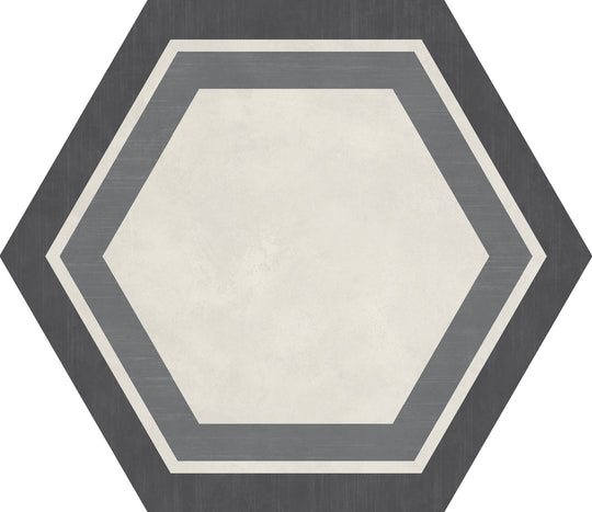 Daltile-Bee-Hive-20-x-24-Matte-Porcelain-Hexagon-Deco-Floor-Tile-Plot-Warm-Blend