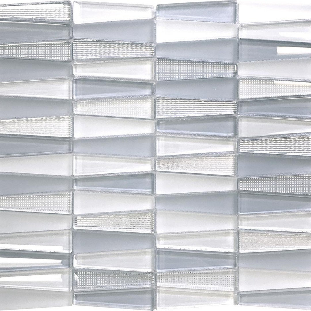 MiR Iceland 12" x 12.9" Glass Trapezium Mosaic