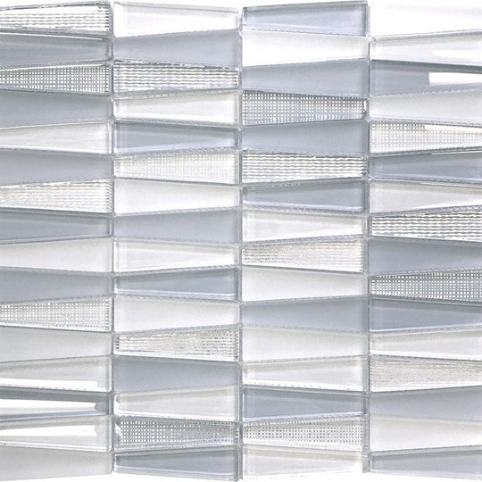 MiR Iceland 12" x 12.9" Glass Trapezium Mosaic