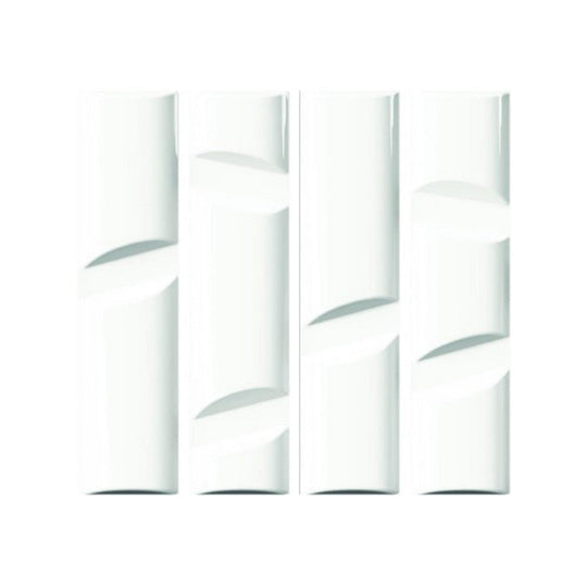 Daltile-Idiosync-4-x-16-Glossy-Ceramic-Elevated-Wall-Tile-Beige