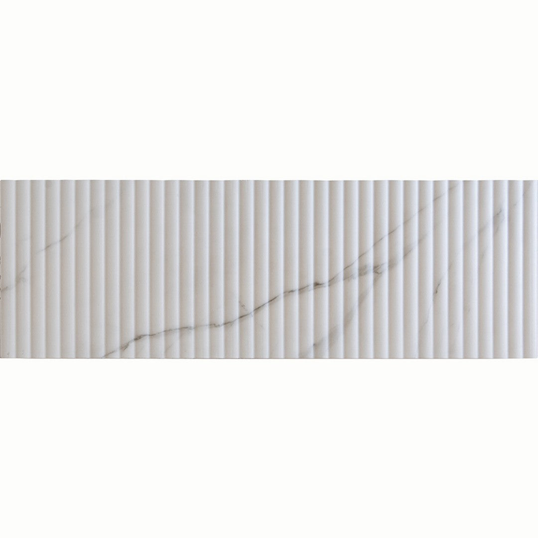 MiR Impressions 12" x 36" Matte Ceramic Fluted Tile