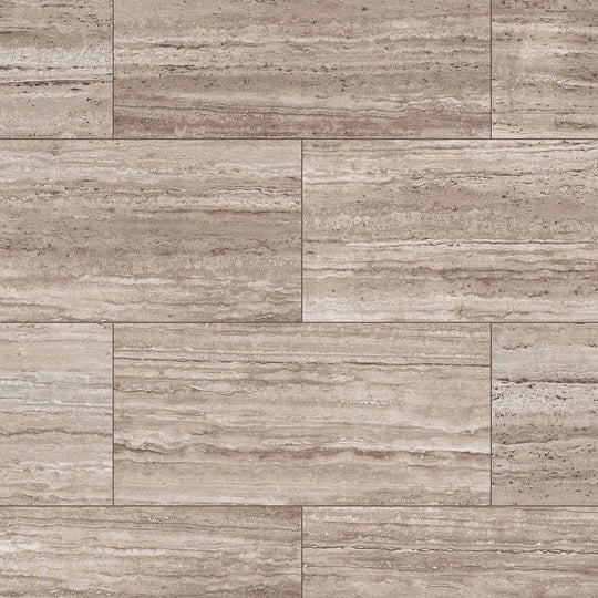 Inhaus Sono Eclipse Stone 12.2" x 25.12" SPC Vinyl Tile Beveled