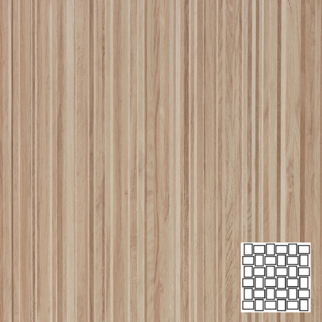 Tesoro 11.75" x 11.75" Oasis Rectified Matte Intreccio Porcelain Mosaic