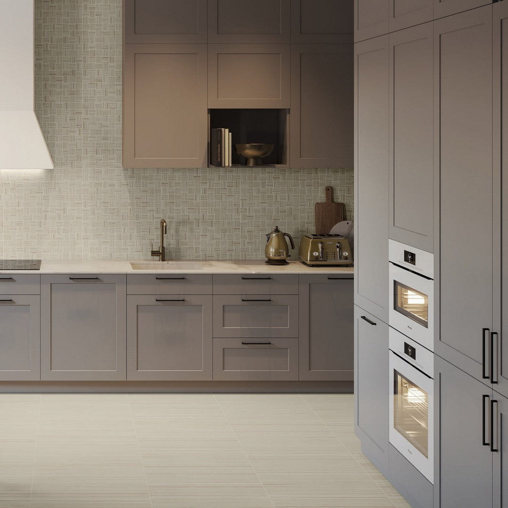 Tesoro-11.75-x-11.75-Oasis-Rectified-Matte-Intreccio-Porcelain-Mosaic-Ivory
