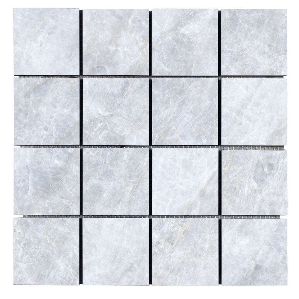 Tesoro 12" x 12" Oyster Rectified Matte Porcelain 3" Mosaic