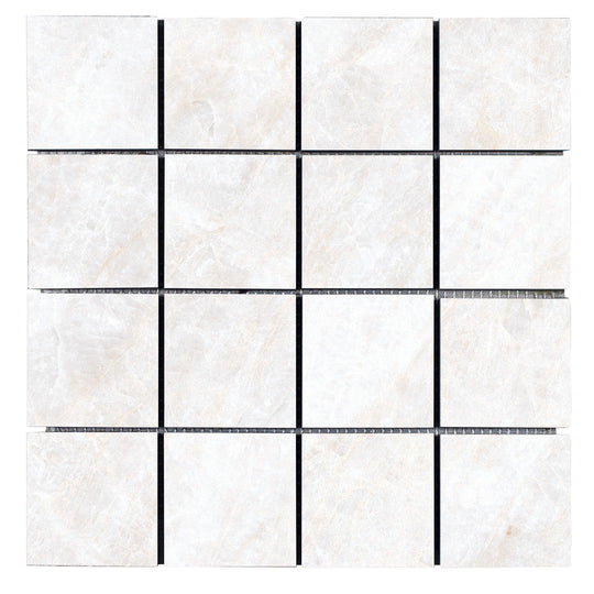 Tesoro 12" x 12" Oyster Rectified Matte Porcelain 3" Mosaic