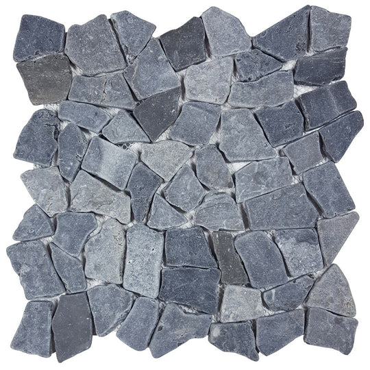 Tesoro 11.25" x 11.25" Ocean Stones Natural Stone Tumbled Mosaic