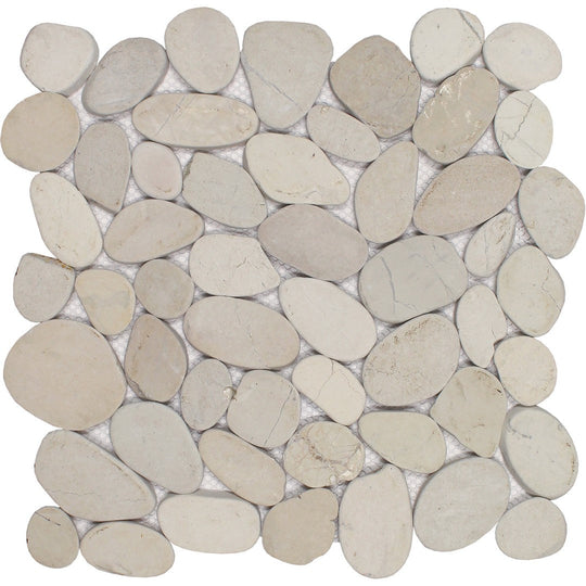 Tesoro 11" x 11" Ocean Stones Natural Stone Sliced Mosaic