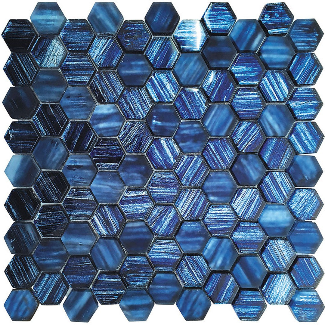 MiR Netherlands 11.3" x 11.3" Glass 1.2" Hexagon Mosaic