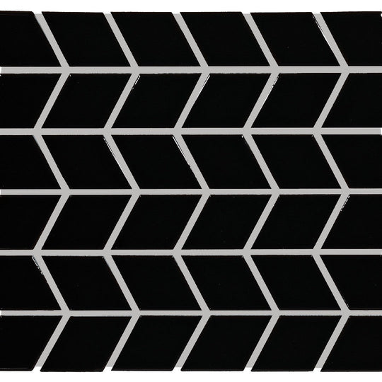 Daltile-Color-wheel-Retro-11-x-13-Glossy-Ceramic-2x3-Chevron-Mosaic-Black