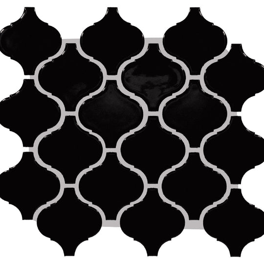 Daltile-Color-wheel-Retro-11-x-12-Glossy-Ceramic-3-Arabesque-Mosaic-Black