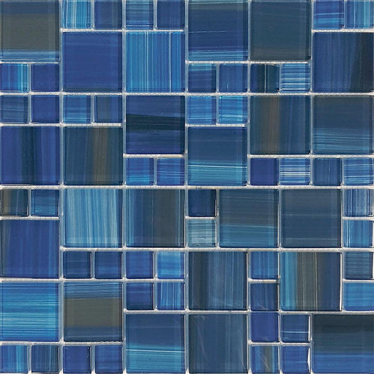 Tesoro 12" x 12" Bamboo Glass Mosaic