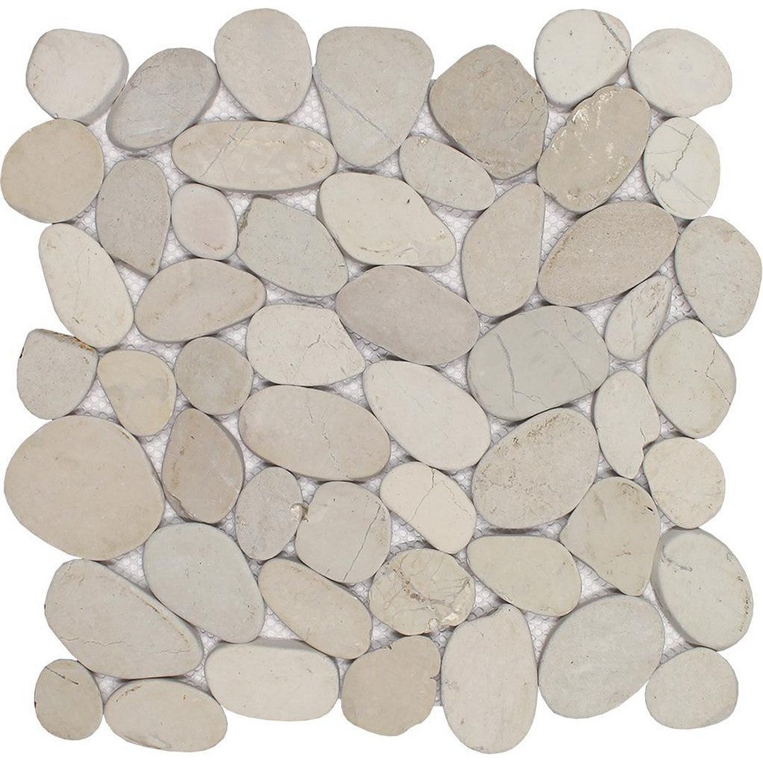 Tesoro 11.75" x 11.75" Ocean Stones Natural Stone Sliced Mosaic