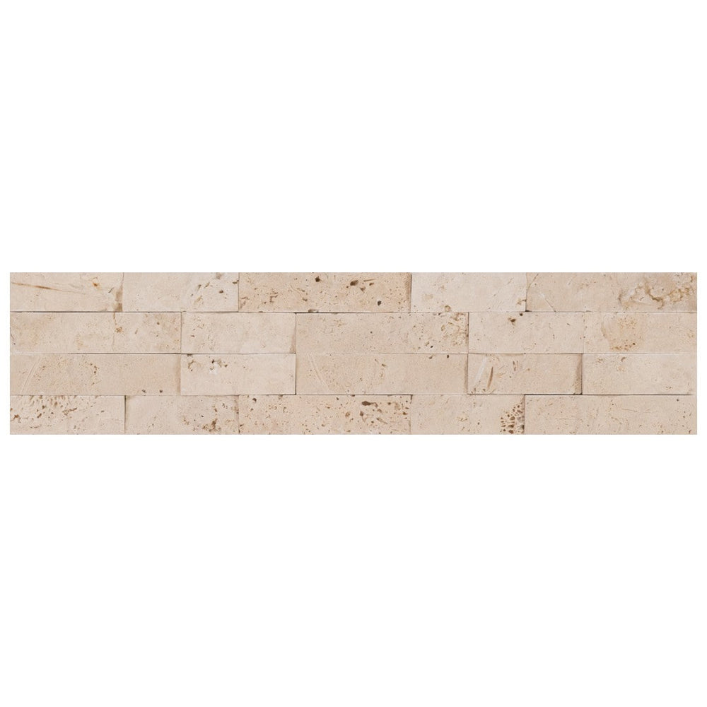 Keystone 6" x 24" Extra Light Natural Ledger Stone Mosaic