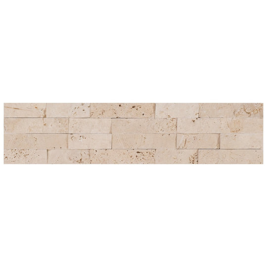 Keystone 6" x 24" Extra Light Natural Ledger Stone Mosaic