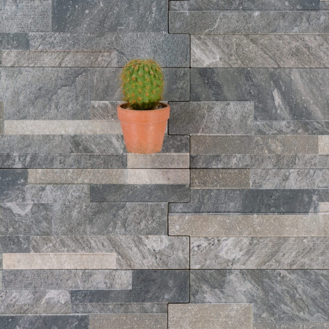 Keystone 6" x 16" Nativa Porcelain Ledger Tile-Dark