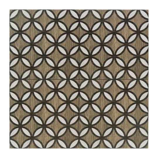 Keystone 8" x 8" Cementine Home Matte Porcelain Deco Tile