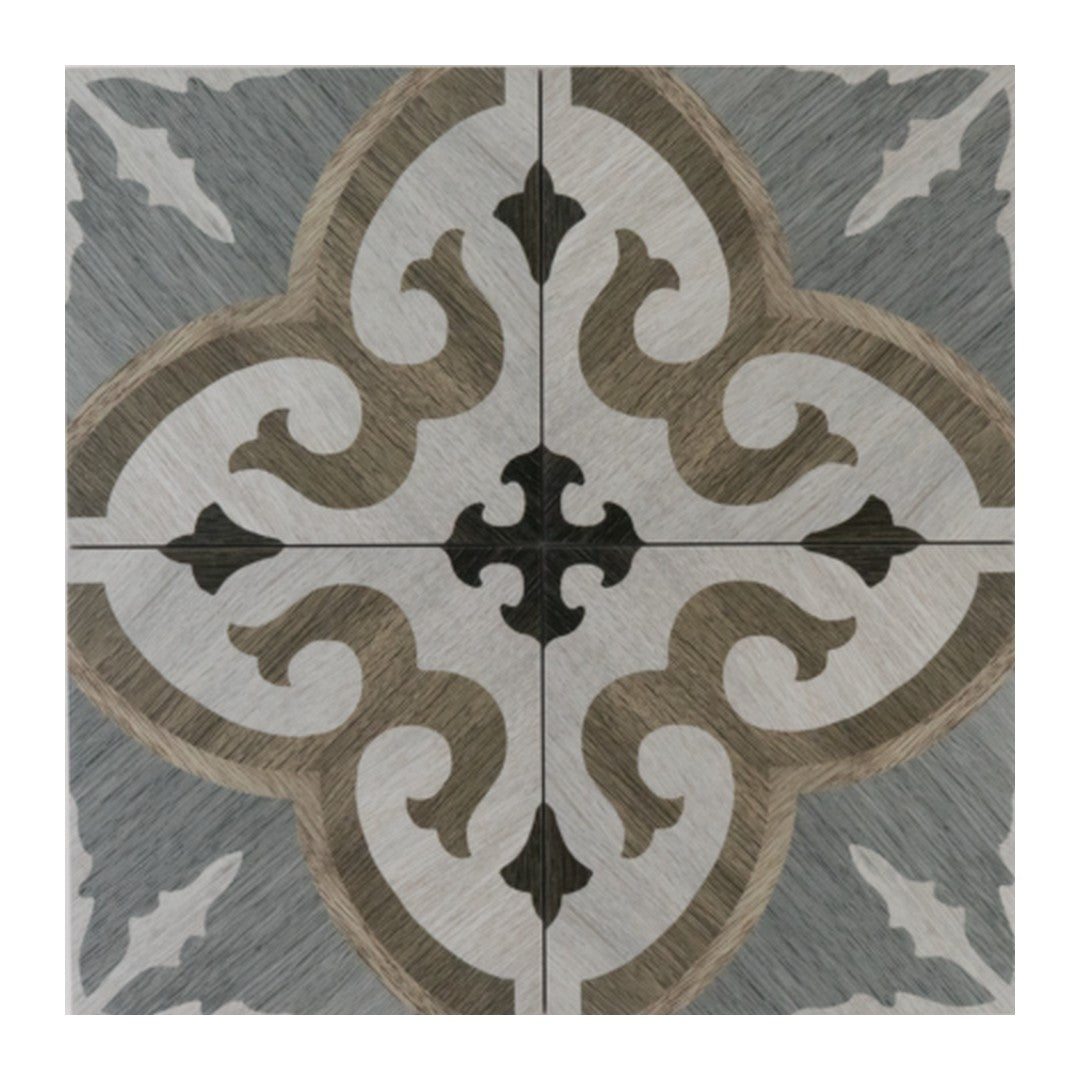 Keystone 8" x 8" Cementine Home Matte Porcelain Deco Tile