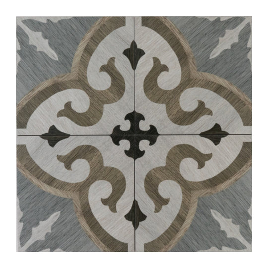 Keystone 8" x 8" Cementine Home Matte Porcelain Deco Tile