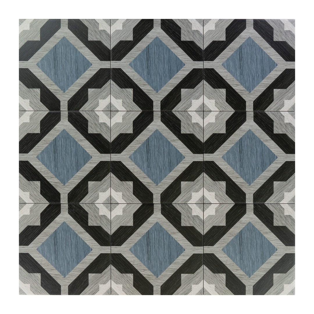 Keystone 8" x 8" Cementine Home Matte Porcelain Deco Tile