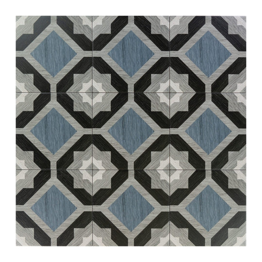 Keystone 8" x 8" Cementine Home Matte Porcelain Deco Tile