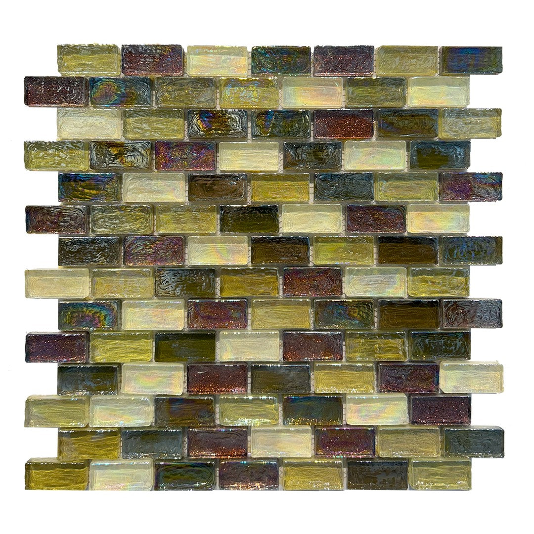 Keystone 12" x 12" Luster Glass 1x2" Mosaic