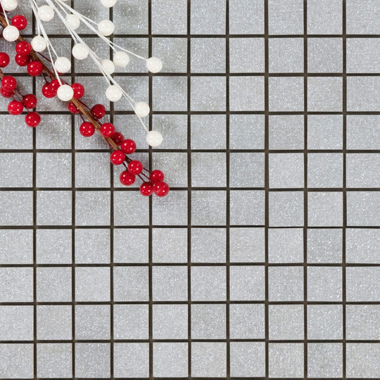 Keystone 12" x 12" Diva Glossy Porcelain Mosaic-Grey