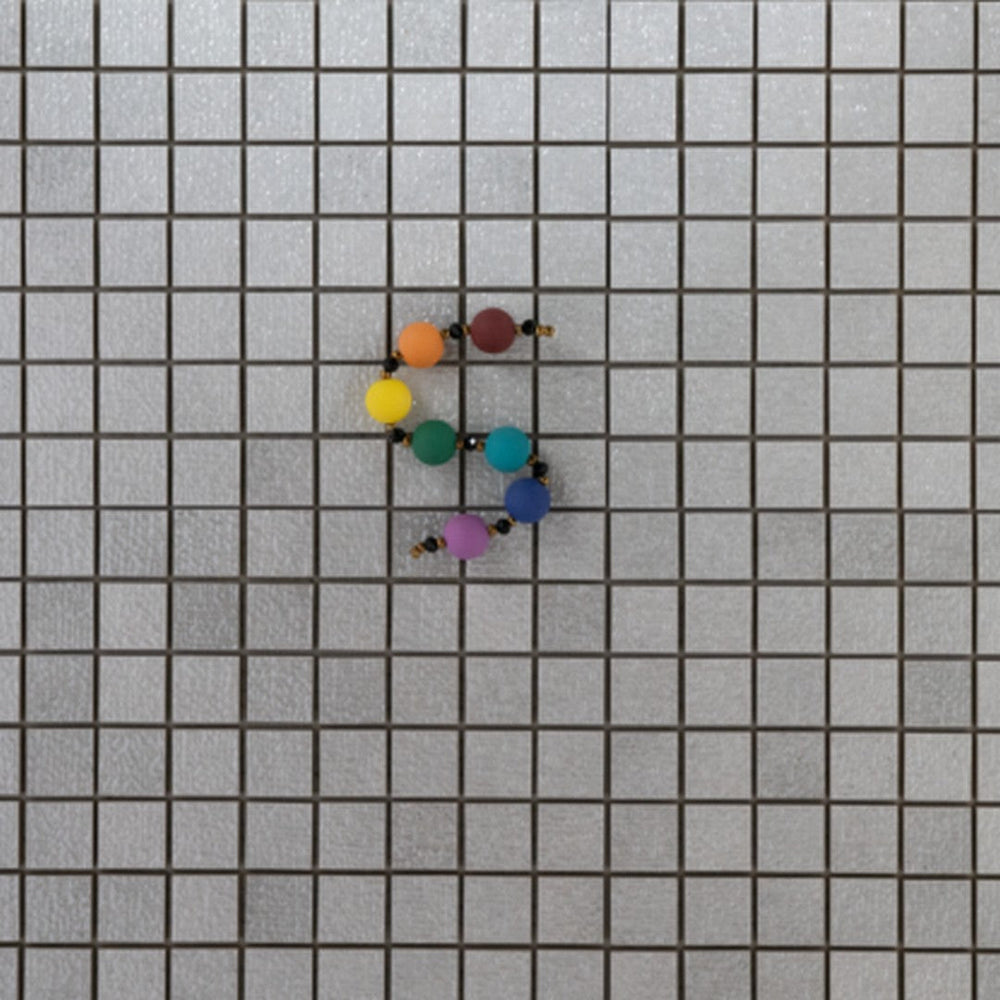 Keystone 12" x 12" Diva Glossy Porcelain Mosaic-Ice