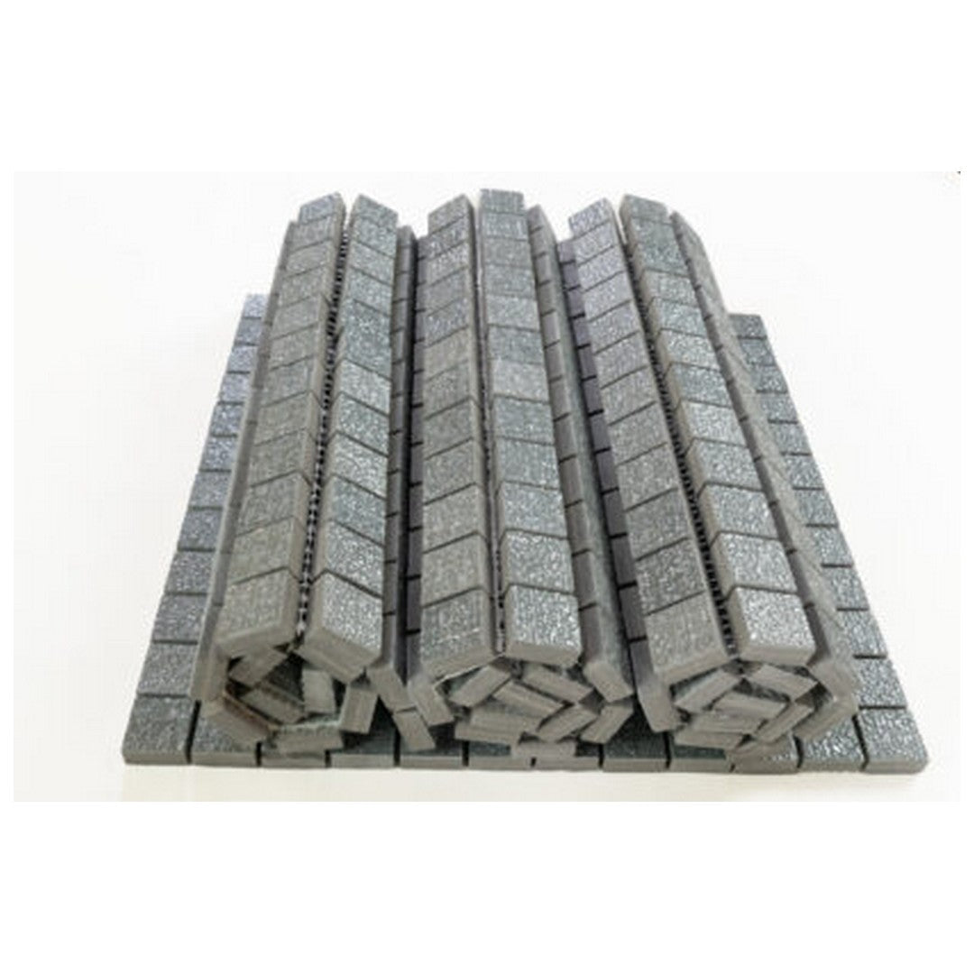 Keystone 12" x 12" Diva Glossy Porcelain Mosaic-Noir