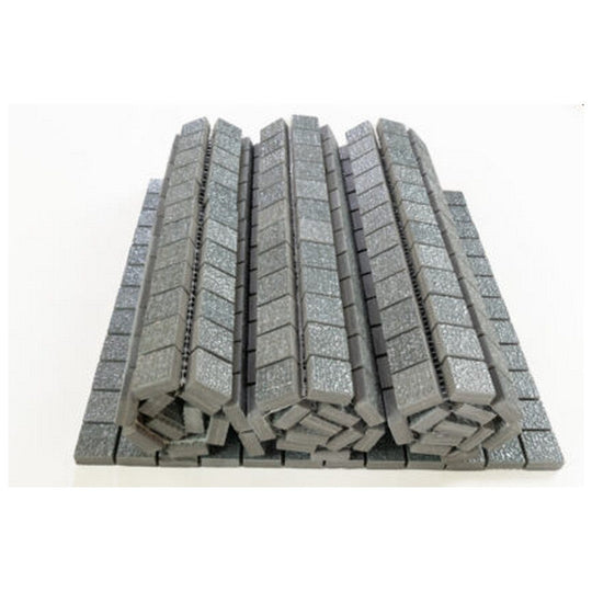 Keystone 12" x 12" Diva Glossy Porcelain Mosaic-Noir