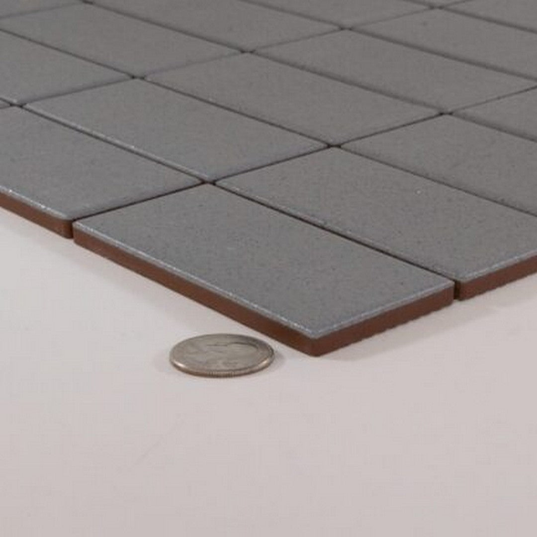 Keystone 12" x 12" Open Space Matte Porcelain Wall Mosaic-Ankerite