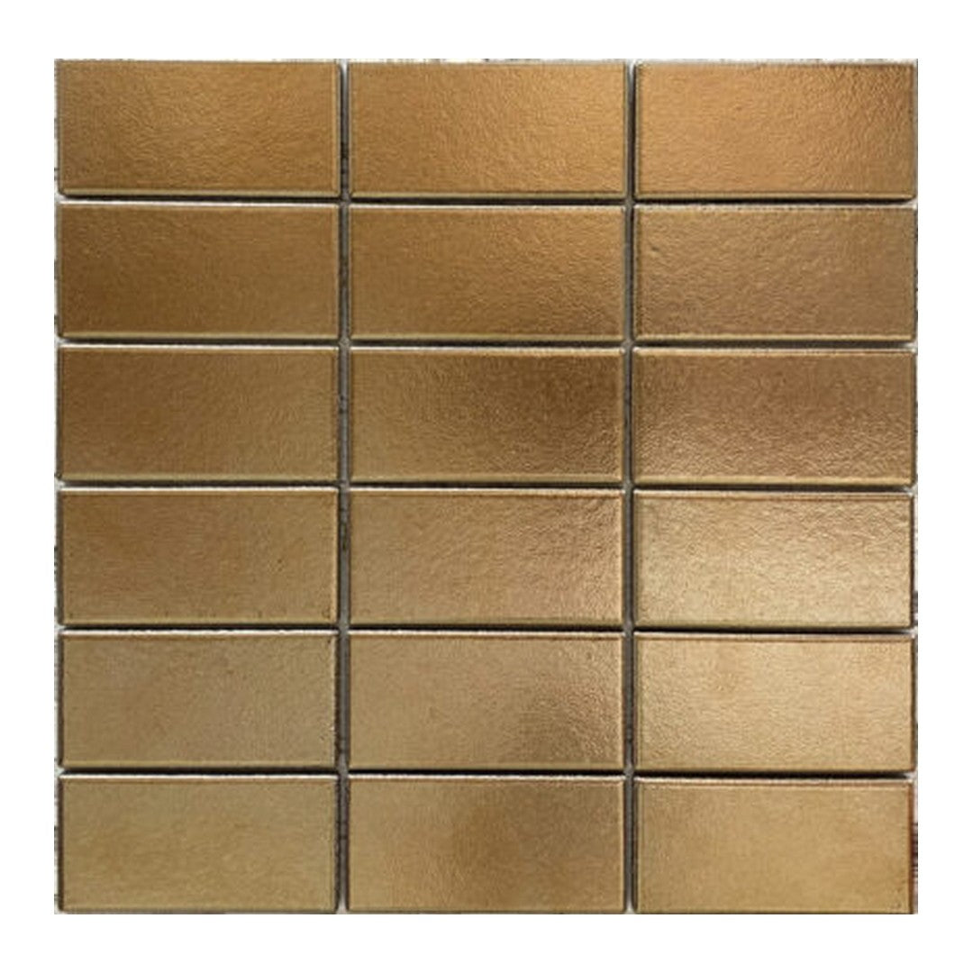 Keystone 12" x 12" Metallica Polished Porcelain Wall Mosaic
