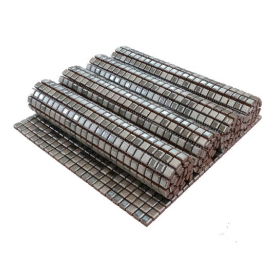 Keystone 12" x 12" Mix Neutral Matte Porcelain Metal Mosaic-Architecture