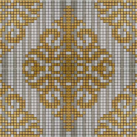 Keystone 12" x 12" Tessuti Matte Porcelain Mosaic-Barocco