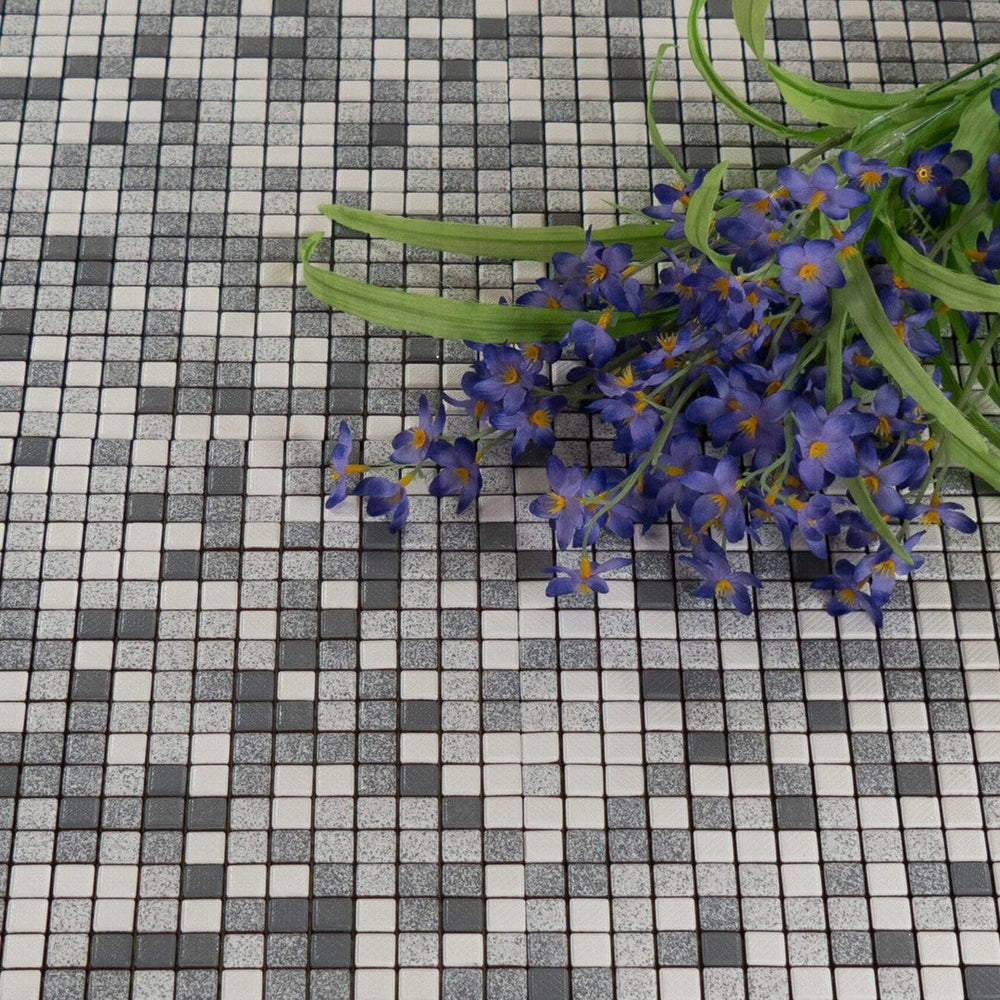 Keystone 12" x 12" Denim Matte Porcelain Mosaic-Mix Personalizate 66