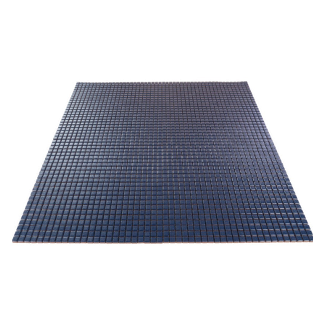 Keystone 12" x 12" Denim Matte Porcelain Mosaic-Oltremare