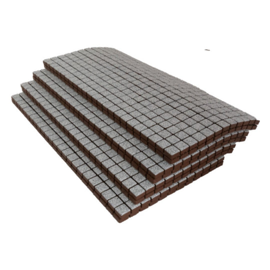 Keystone 12" x 12" Denim Matte Porcelain Mosaic-Piombo 15