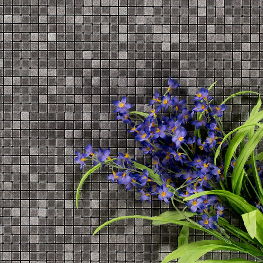 Keystone 12" x 12" Anthologhia Semi Gloss Porcelain Mosaic-Plumbago