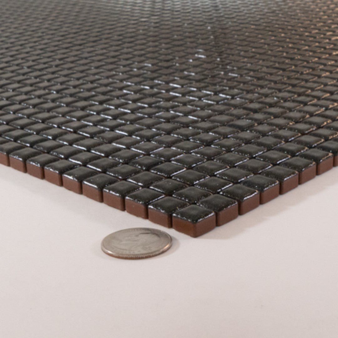 Keystone 12" x 12" Metallica Matte Porcelain 1x2" Mosaic-Riflessi