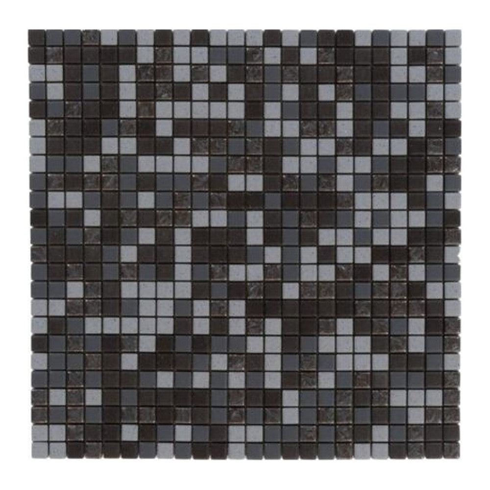 Keystone 12" x 12" Mix Neutral Matte Porcelain 1/2" Mosaic