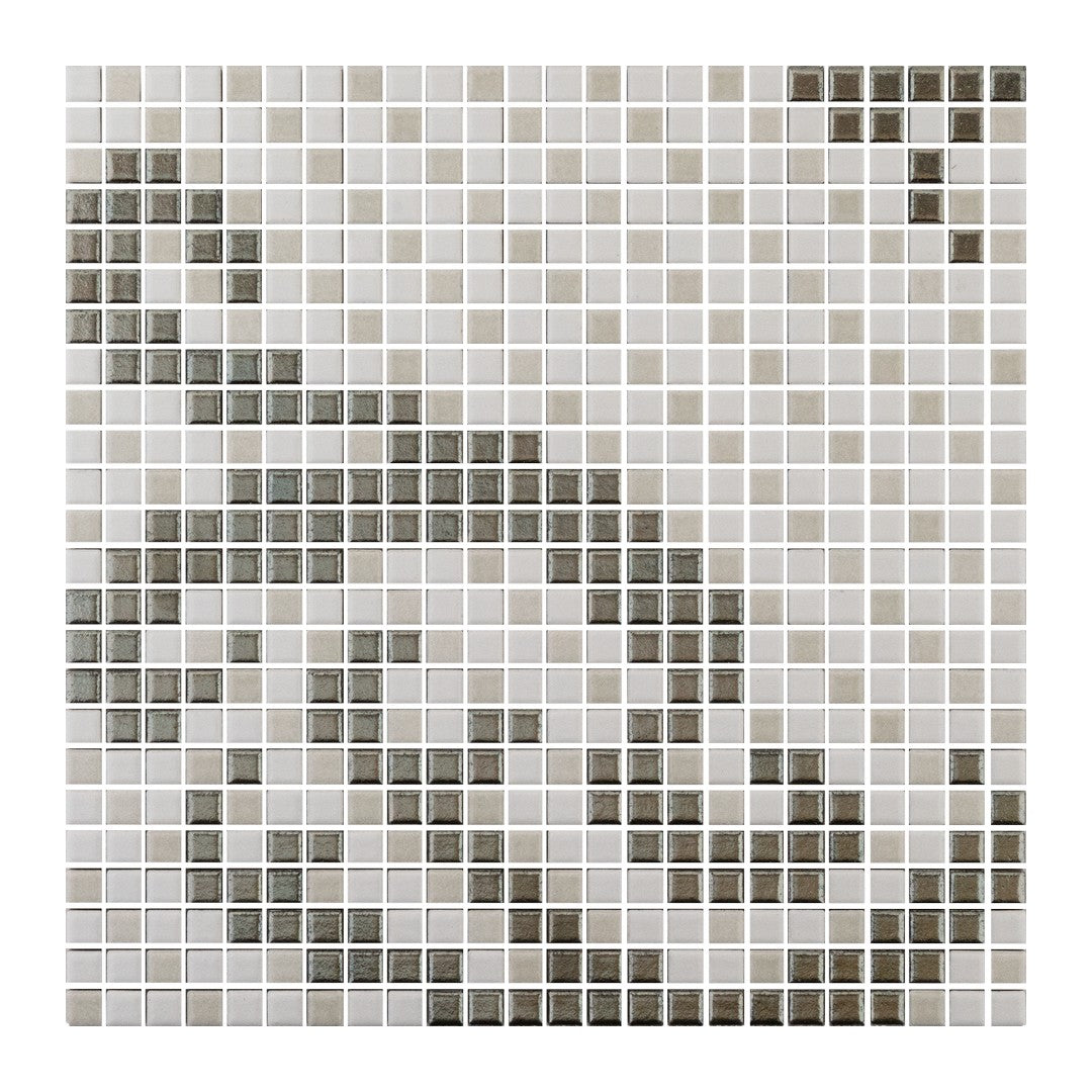 Keystone 12" x 12" Tessuti Matte Porcelain Mosaic