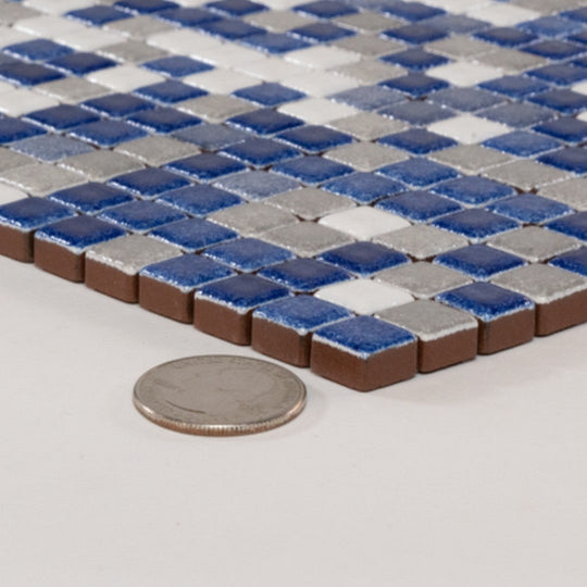 Keystone 12" x 12" Mix Matte Porcelain Mosaic-Well&Pool 8